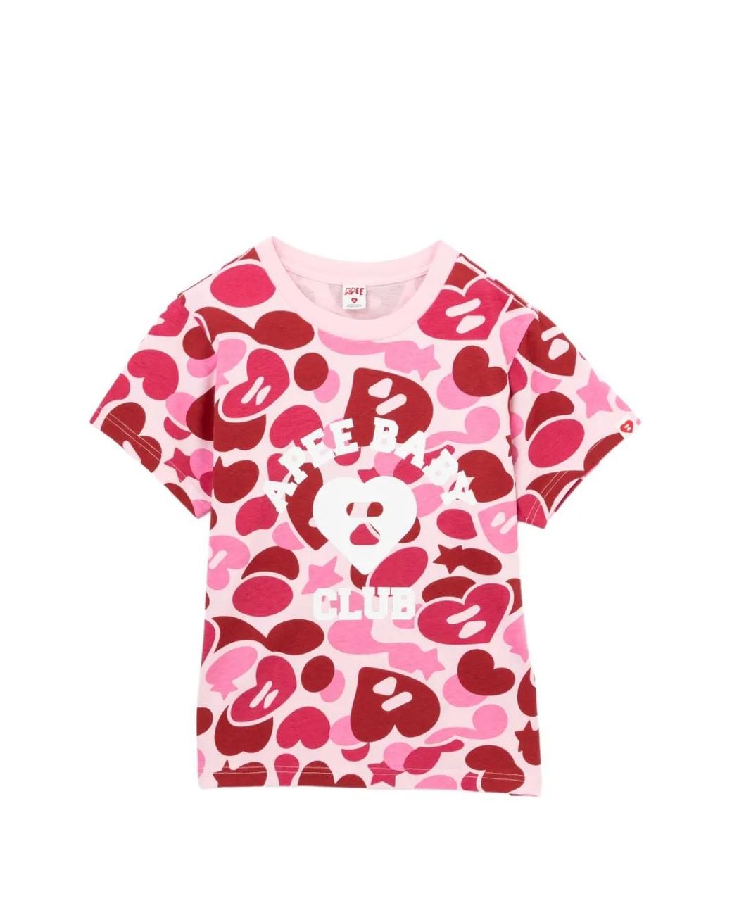 AAPE BY A BATHING AP Pink Camo Graphic Tee