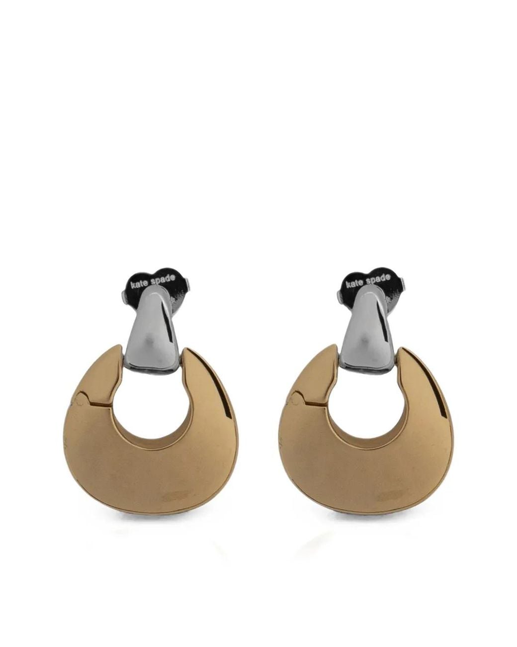 Kate Spade Metallic Two-Tone Pendant Earrings