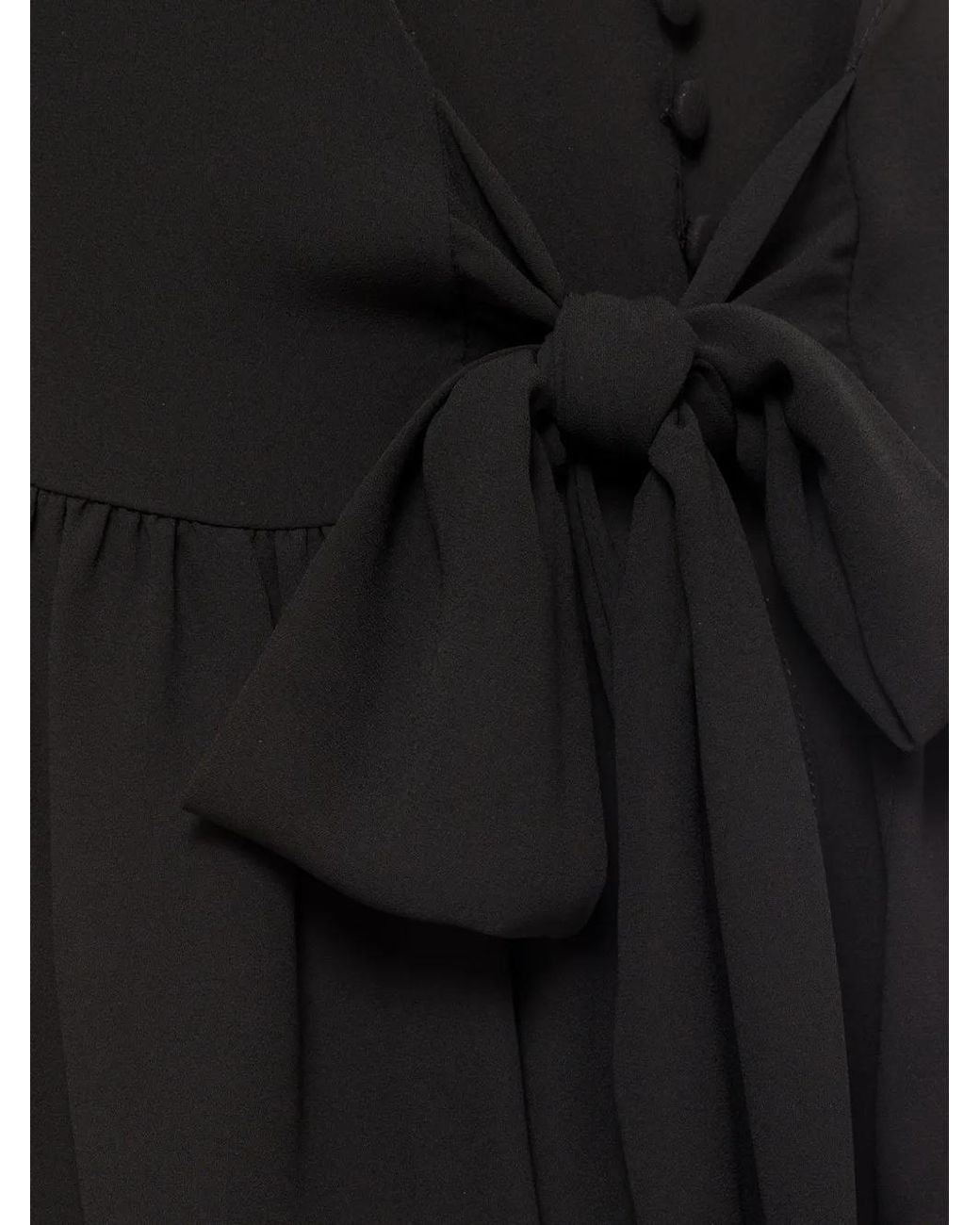 Nissa Black Blouse À Volants