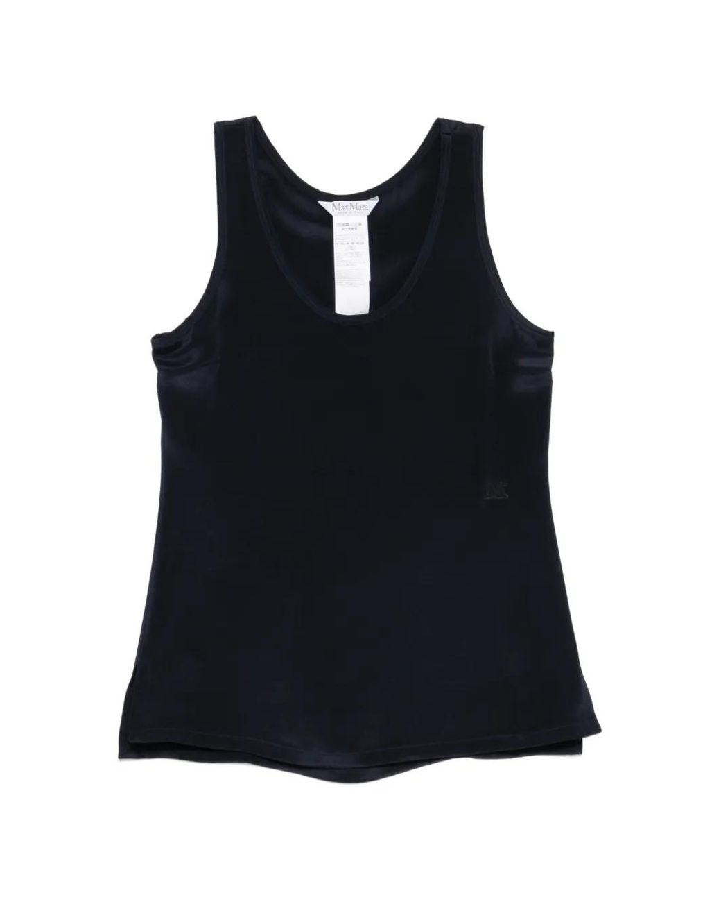 Max Mara Black Silk Top
