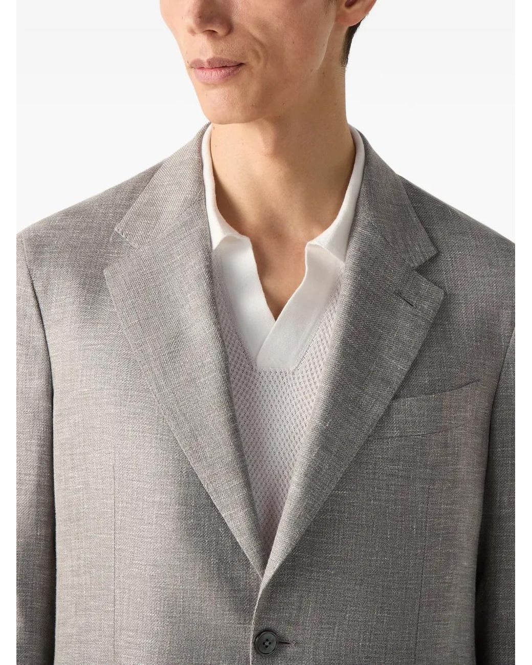 Zegna Gray Crossover Jacket for men