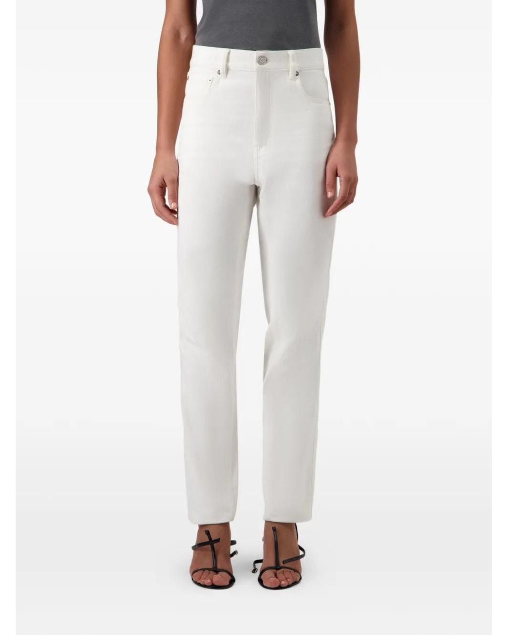 Coperni White Five-Pockets Tapered Jeans