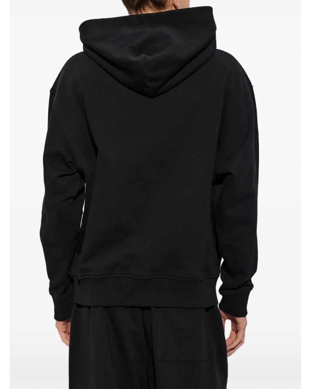 Palm Angels Black Logo-Print Hoodie for men