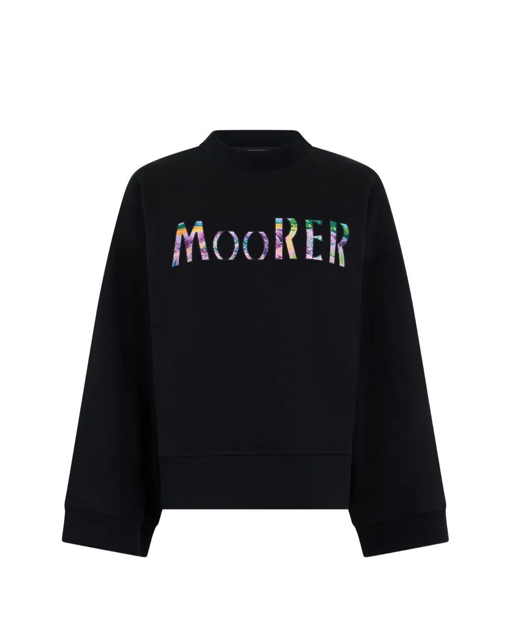 Moorer Black Logo Sweatshirt