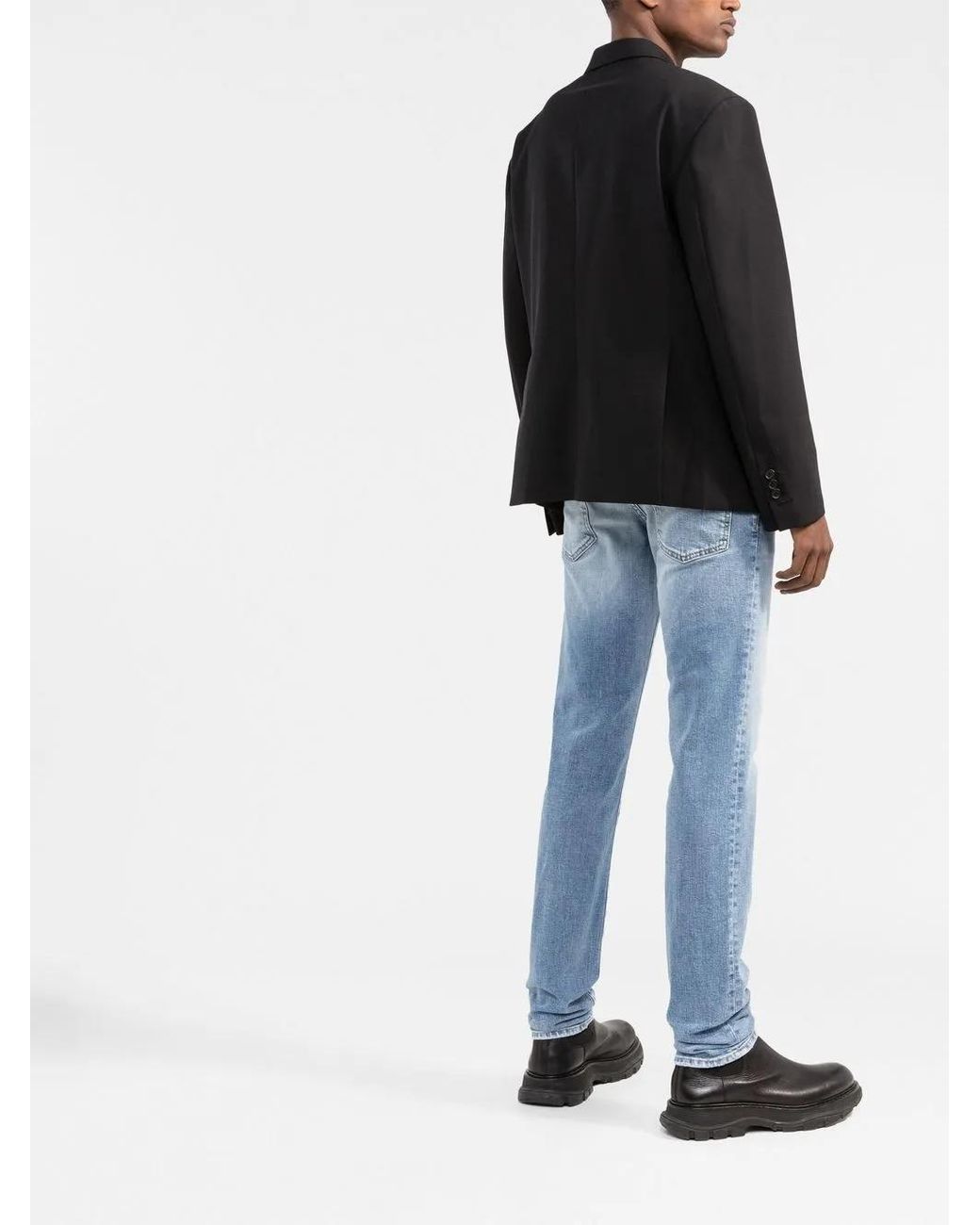 DSquared² Black Blazer With Zip Detail for men