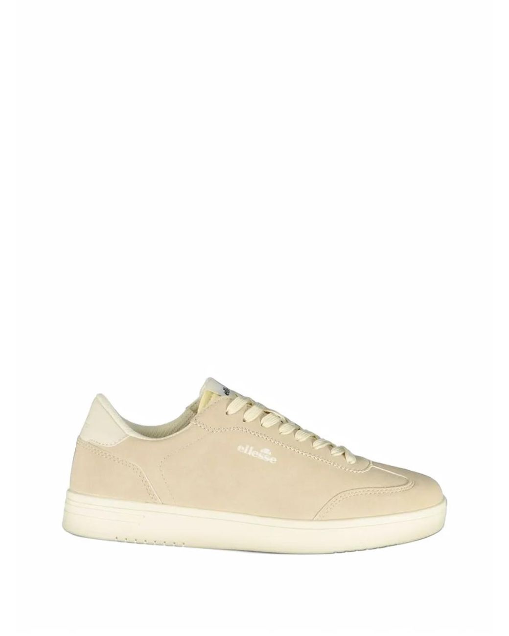 Ellesse Natural Lace-Up Logo-Print Sneakers