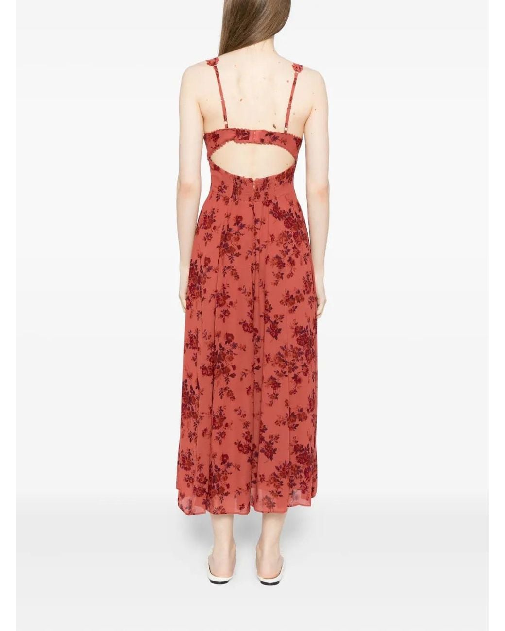 Reformation Red Lela Dress