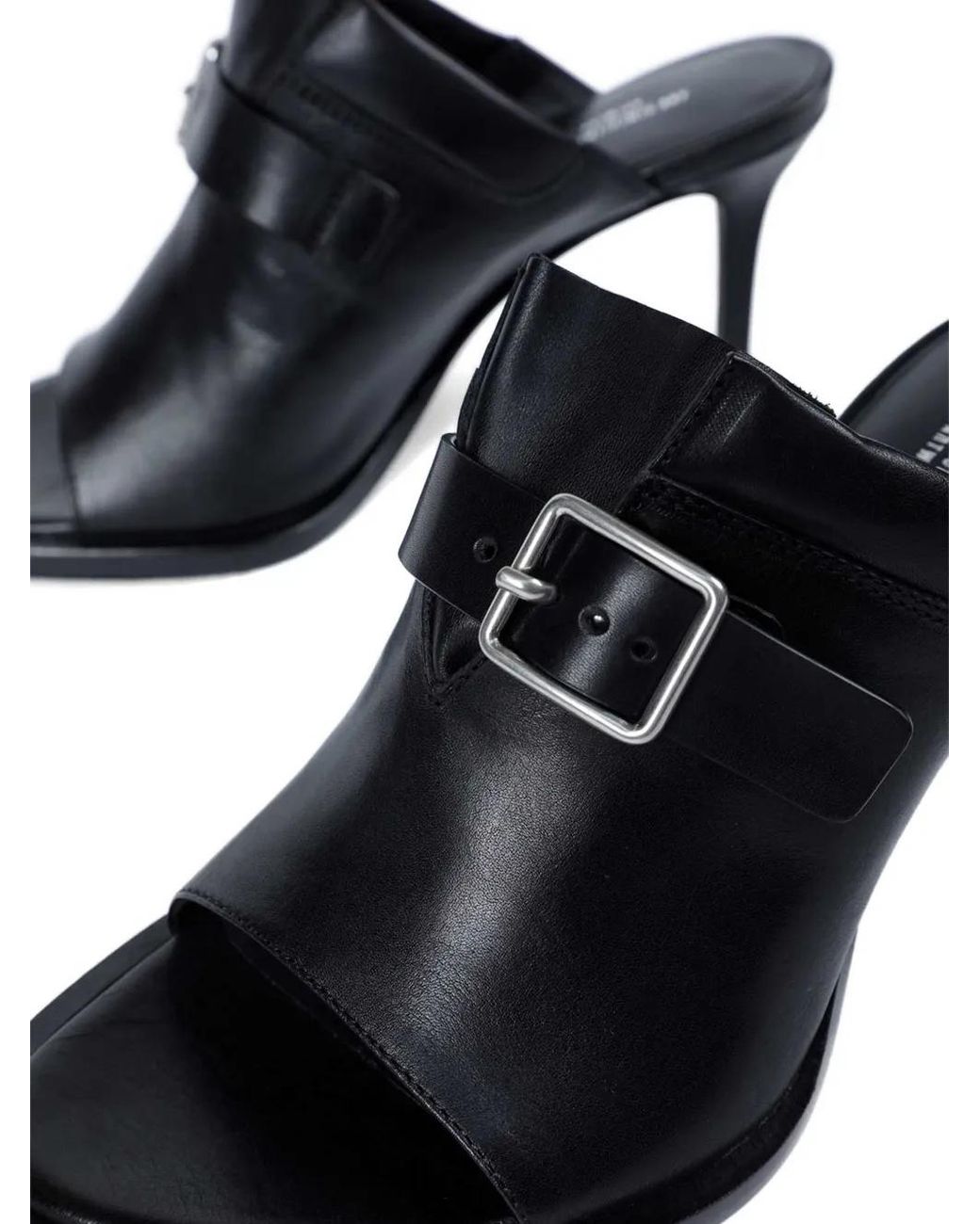 Ann Demeulemeester Black Keke Buckled Leather Sandals