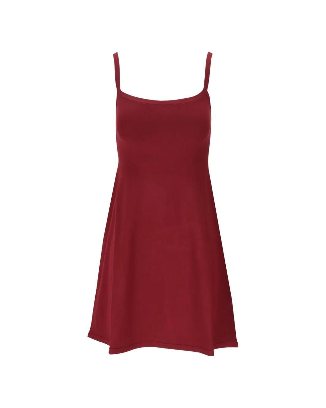 DSquared² Red Robe Courte Évasée À Design Sans Manches