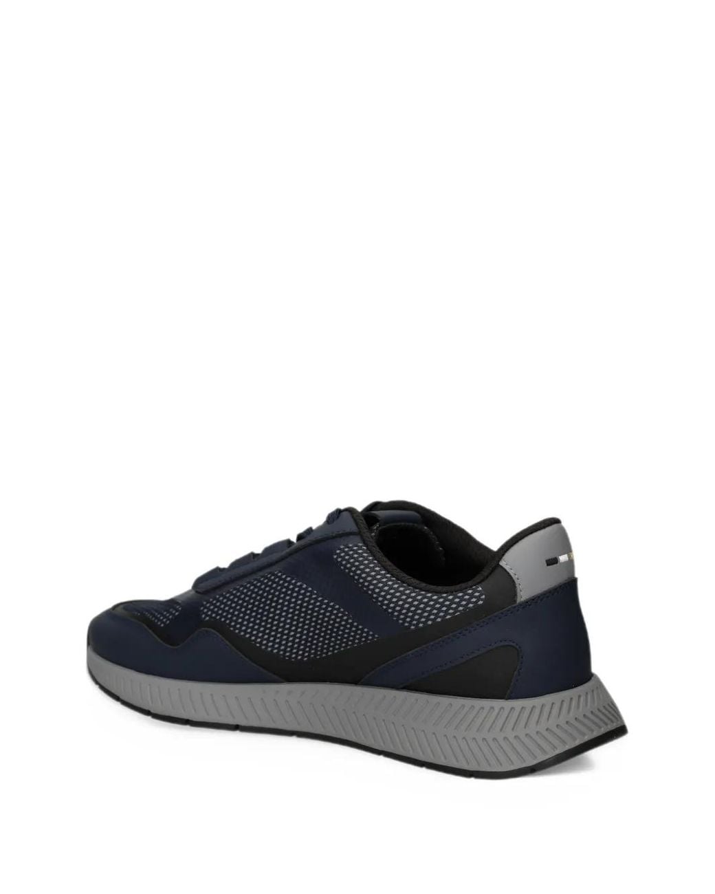 Boss Blue Reflective-Panel Trainers for men