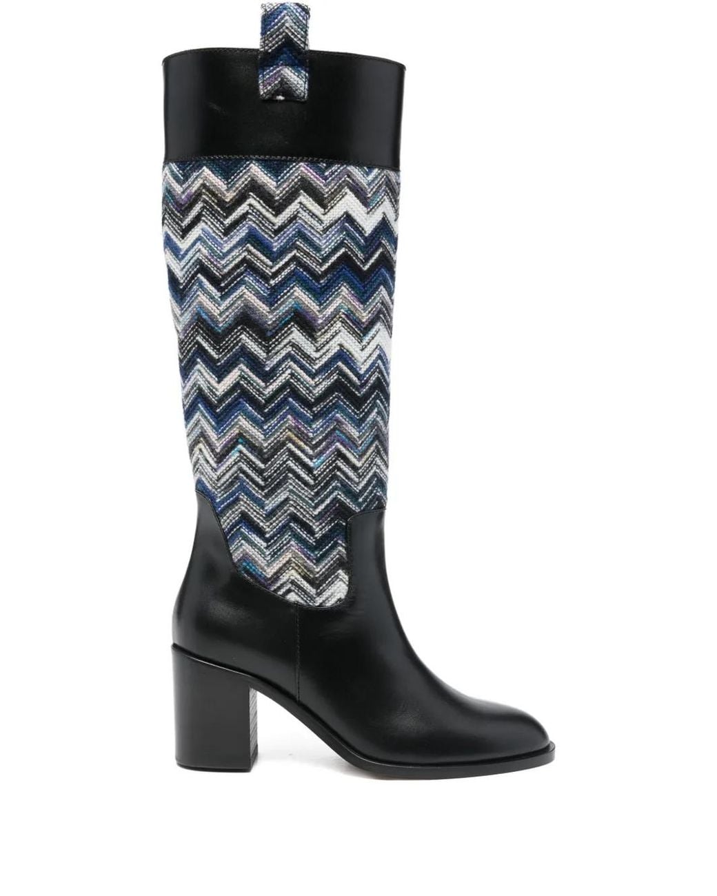 Missoni Black 75Mm Sophie Zigzag Boots