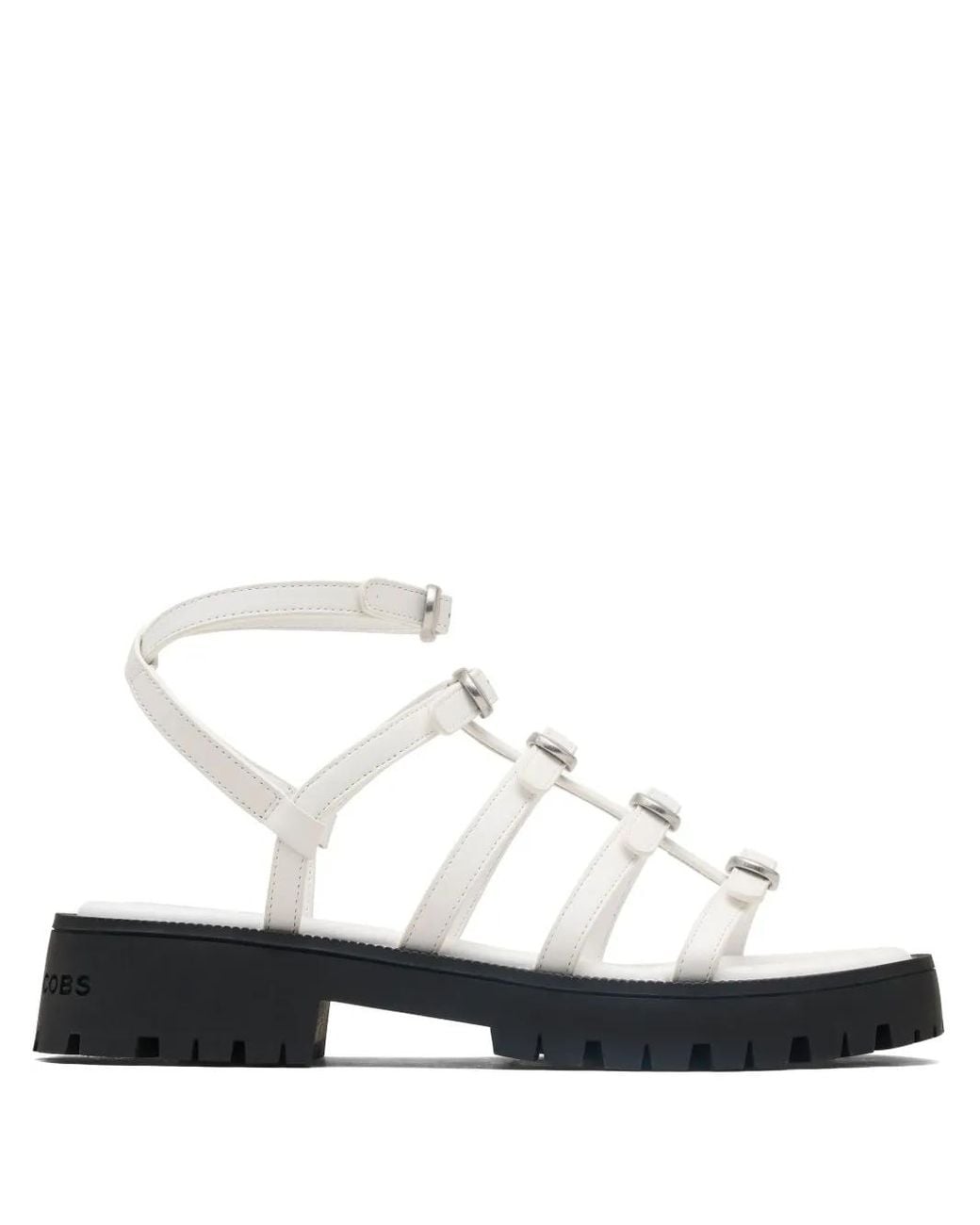 Marc Jacobs White Flat Sandals