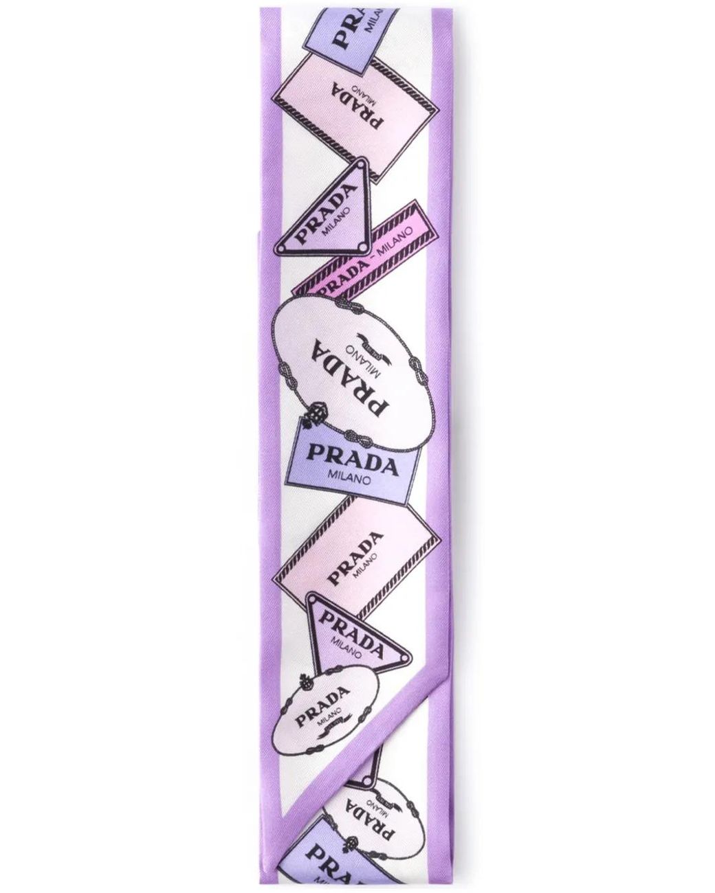 Sciarpa Con Stampa di Prada in Purple