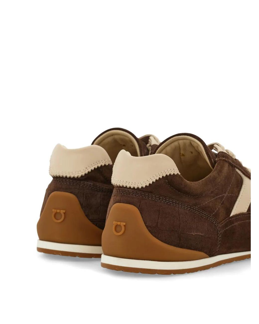 Ferragamo Brown Gancini Ornament Sneaker .5