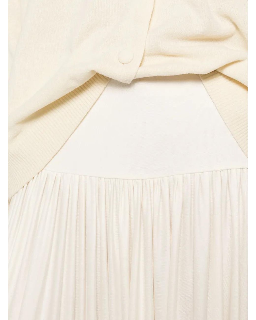 AYA MUSE White Elya Asymmetric Gathered Skirt