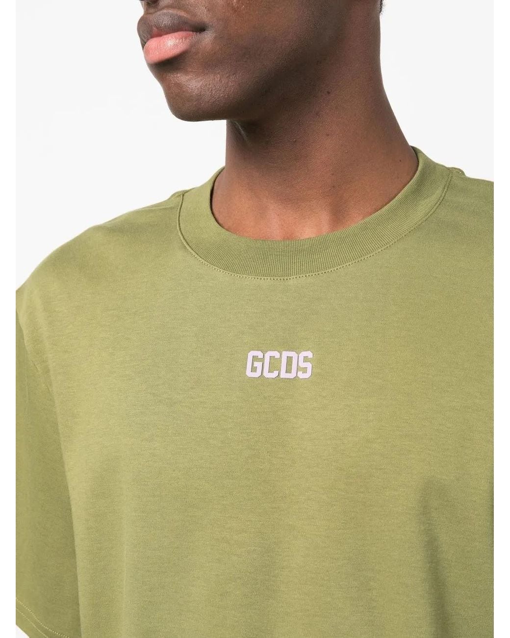 Gcds Green Logo T-shirt for men
