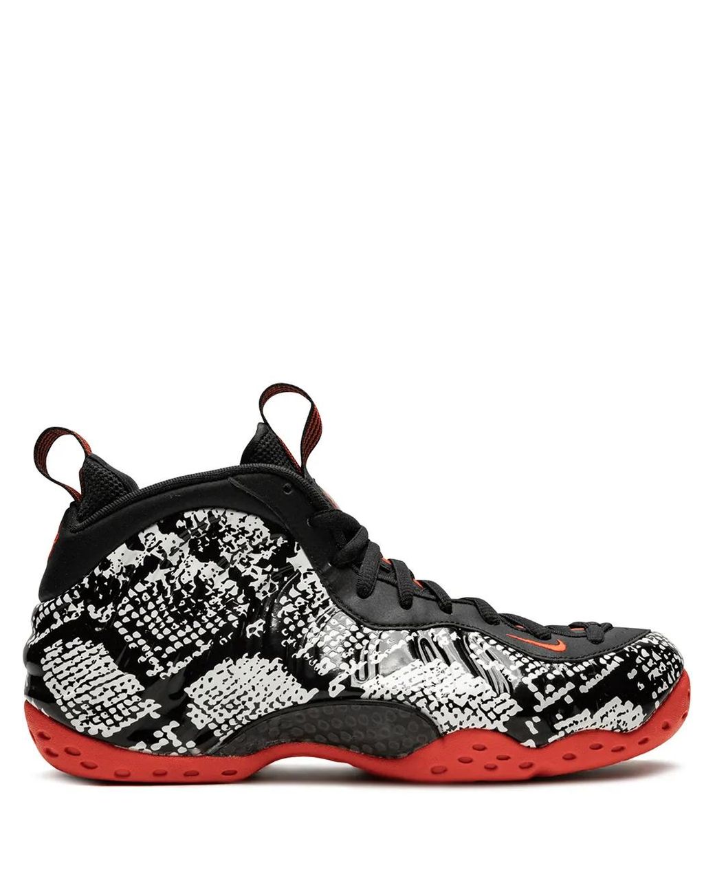 Nike Black Air Foamposite One "Snakeskin" Sneakers