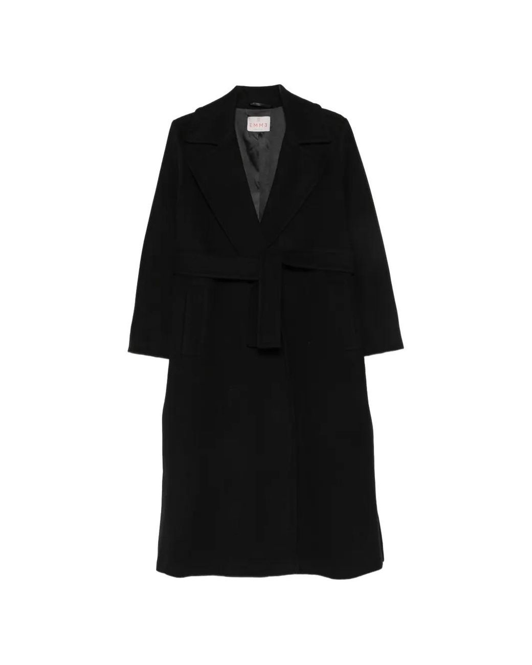 Emme Black Emmcolimbo Belted Coat