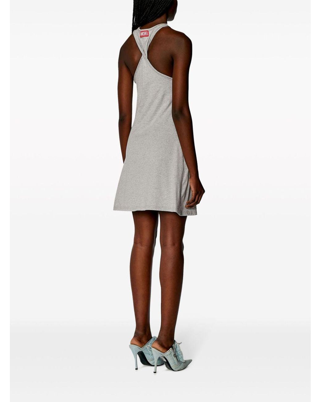 DIESEL D-Zelie Halterneck Jersey Minidress in White | Lyst DIESEL D-Zelie Halterneck Jersey Minidress in White | Lyst