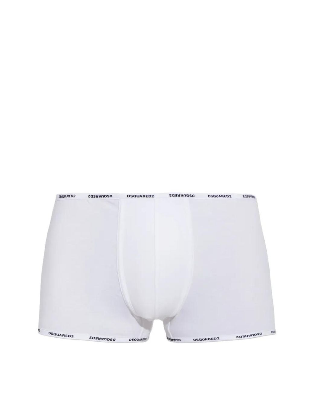 DSquared² White Cotton Boxers With Logo for men