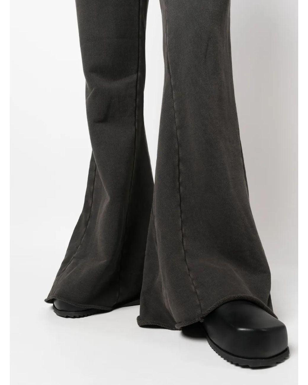 Entire studios Black Flared Cotton Track Pants