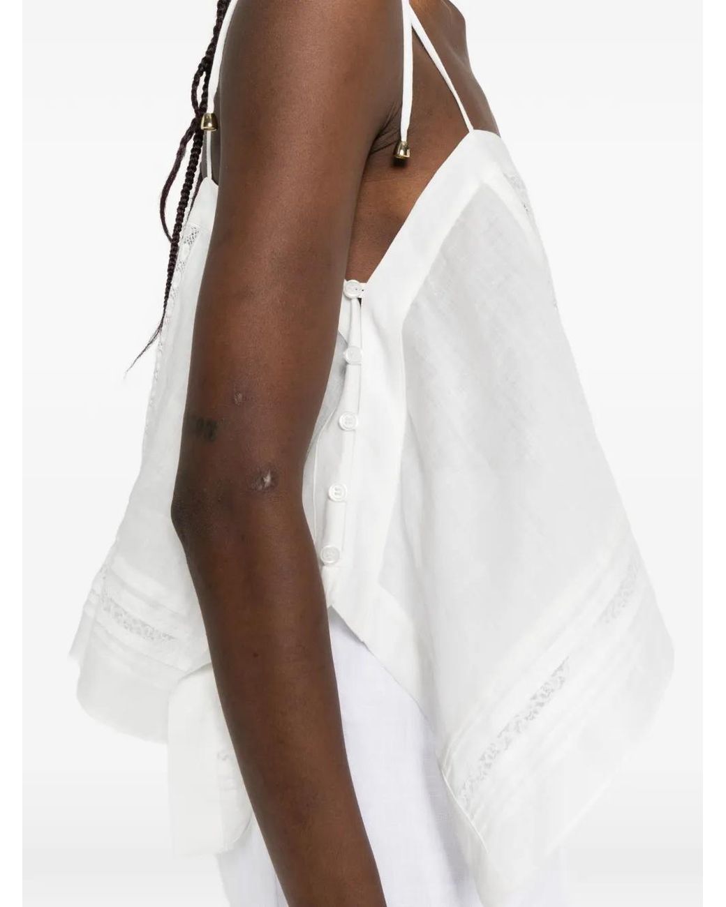 Self-Portrait White Embroidered Top