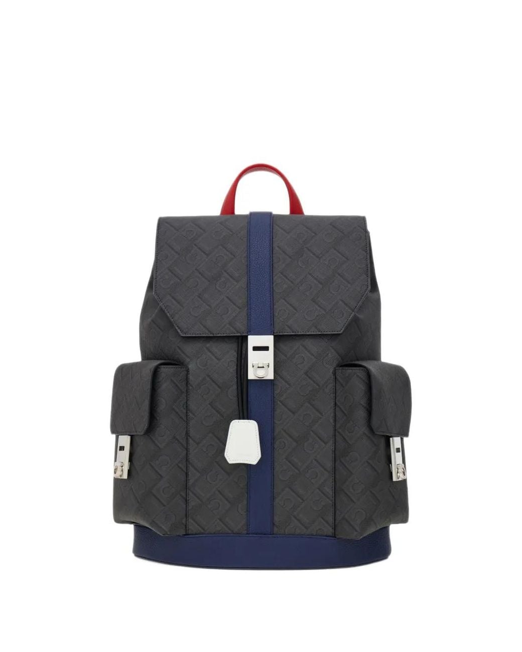 Ferragamo Blue Dual-Pocket Backpack for men