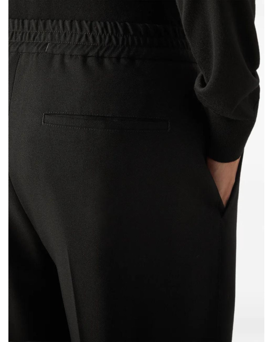 Zegna Black Wool Trousers for men