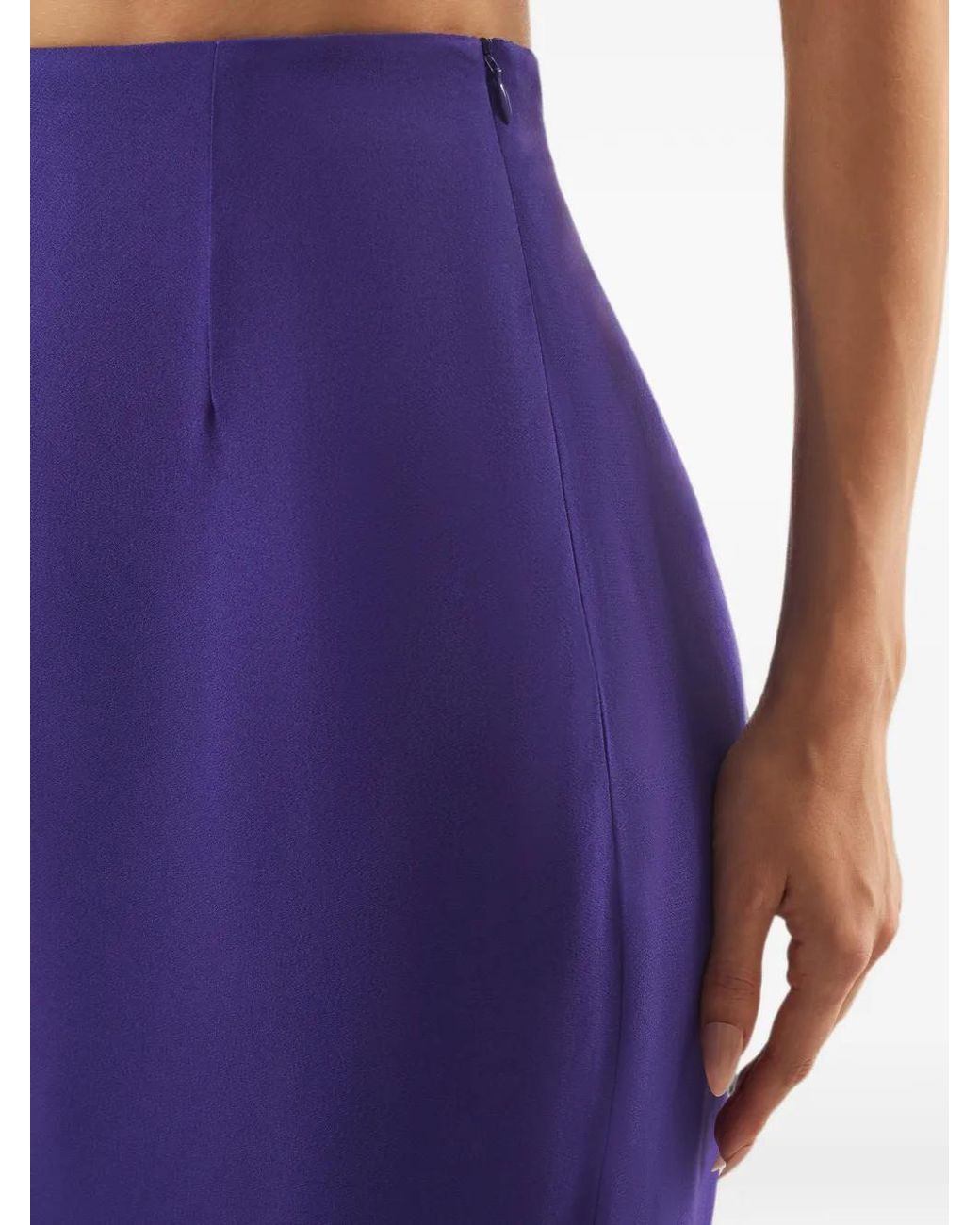 Taller Marmo Purple Screen Maxi Skirt