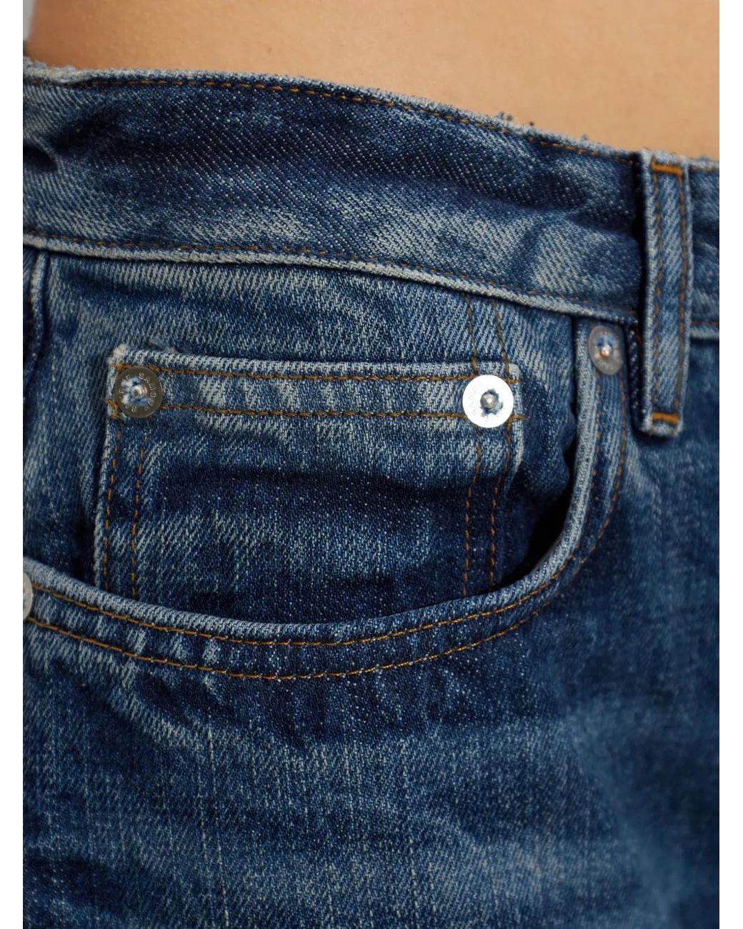 Samsøe & Samsøe Blue Faded Turn-Up Jeans