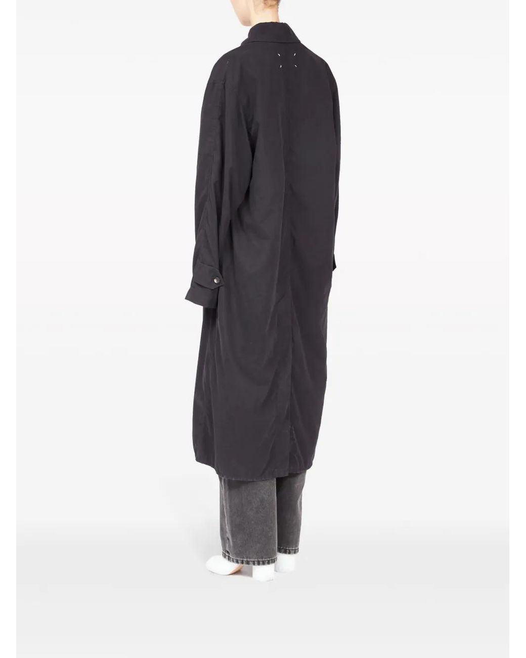 Maison Margiela Black Peached Trench Coat