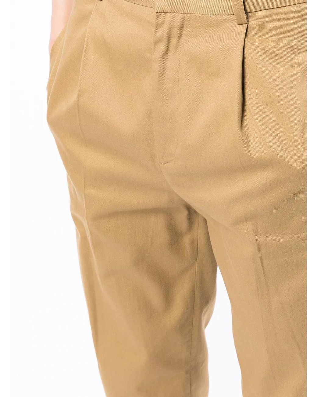 Isabel Marant Natural Tailored-Cut Cropped Trousers for men