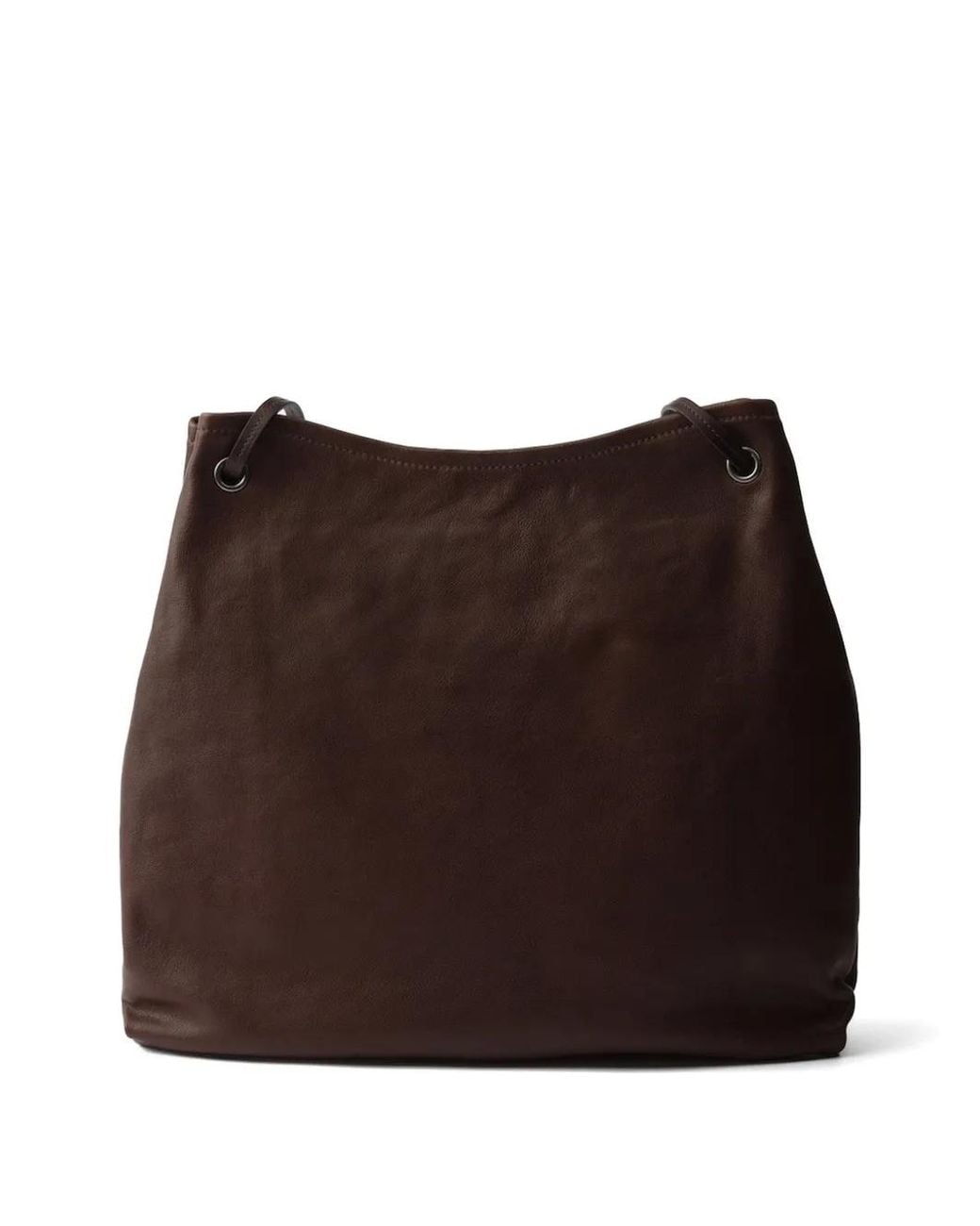 Prada Brown Route Large Leather Bag