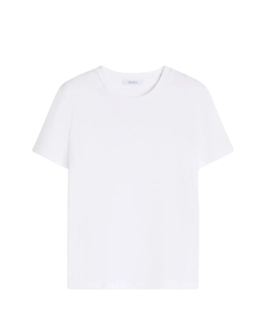 Max Mara White Embroidered-Logo T-Shirt