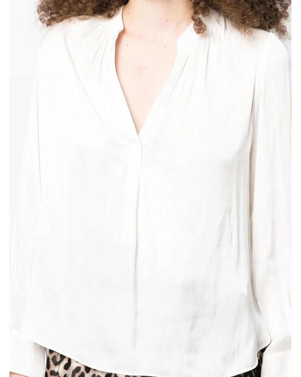 Zadig & Voltaire White Tink Satin Perm