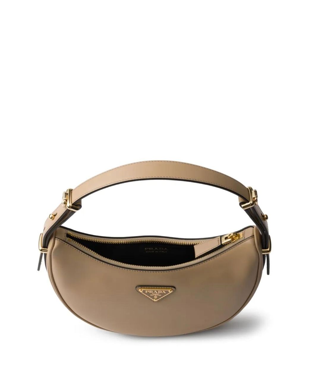 Prada Metallic Kleine Arqué Schultertasche