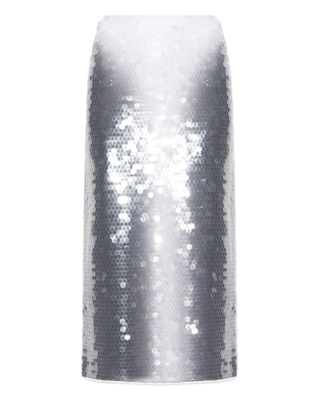 Sportmax Metallic Sequinned Pencil Skirt