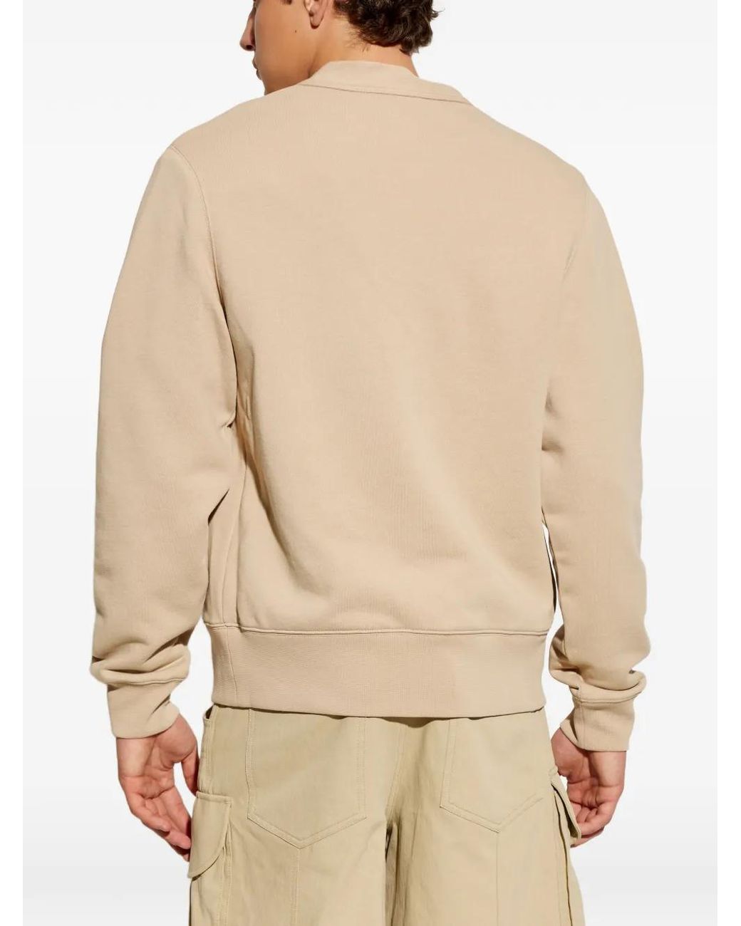 Cárdigan De Algodón Con Motivo Paris De Grosgrain Givenchy de hombre de color White