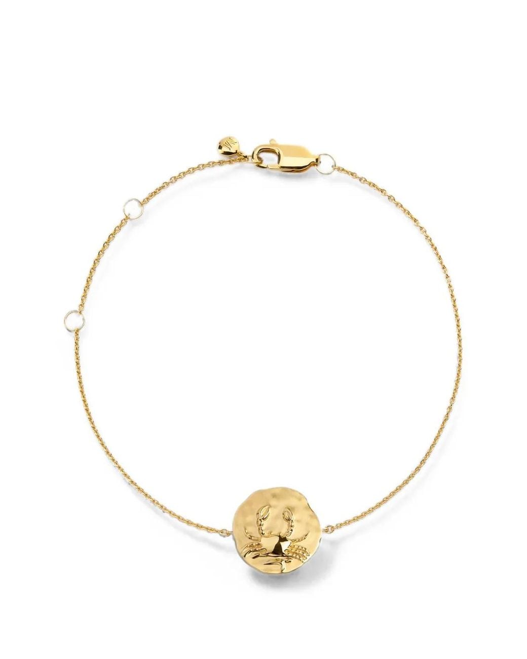 Monica Vinader Metallic Bracelet Cancer Zodiac À Chaîne