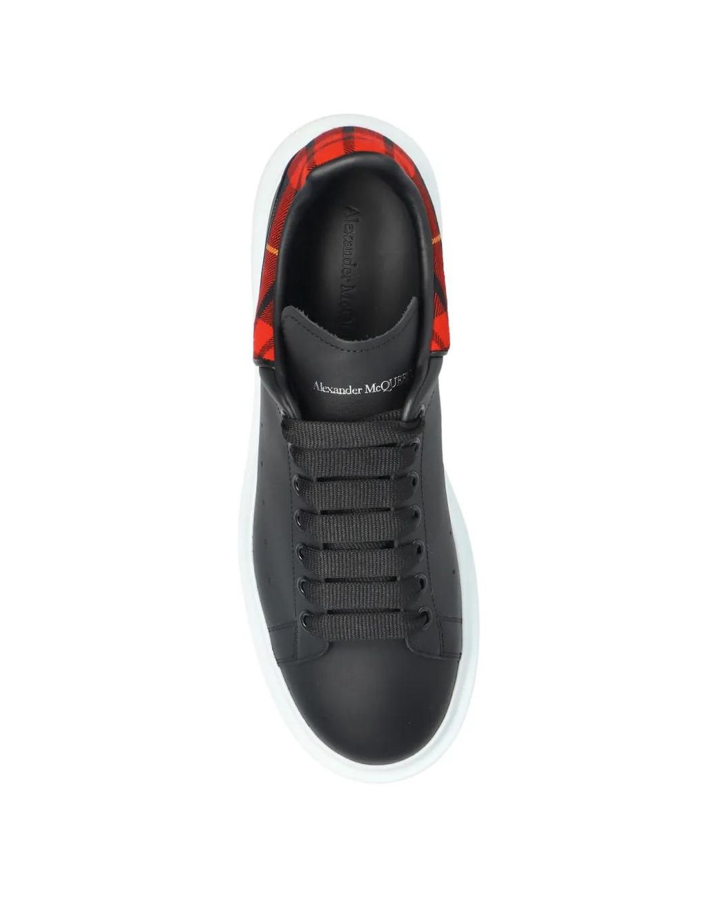 McQueen White Round-Toe Sneakers for men