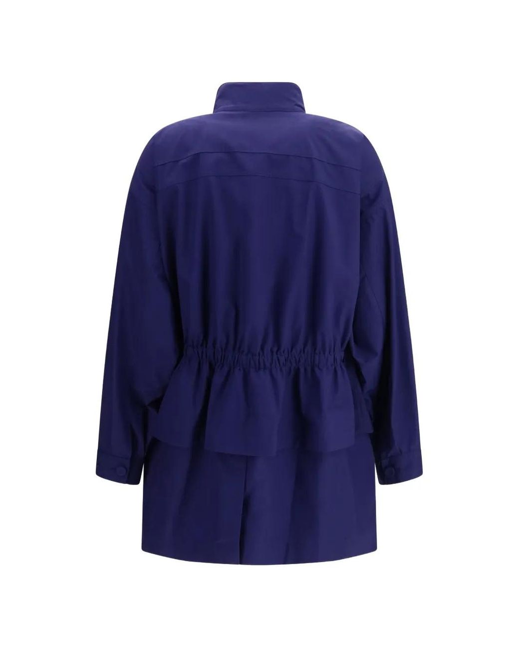 Fendi Blue Elasticated-Waist Coat