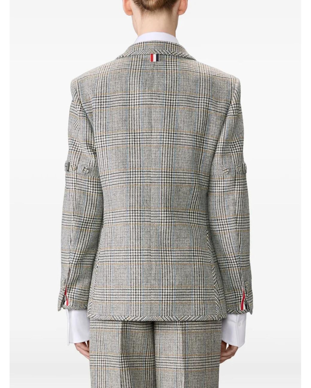 Thom Browne Gray Hunting Tweed Armband Blazer
