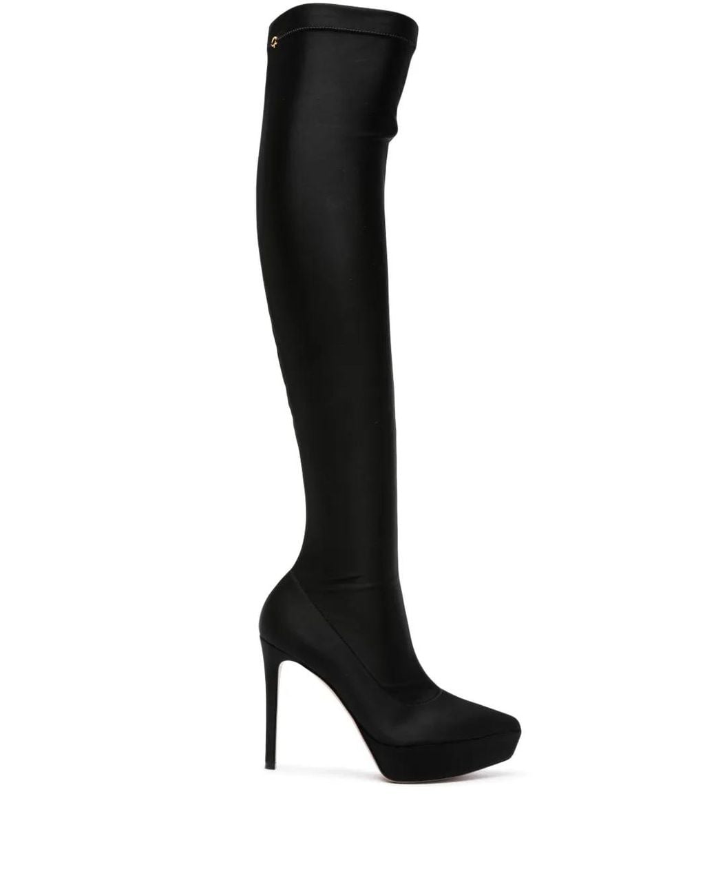 Gianvito Rossi Black 120Mm Platform Over-The-Knee Boots