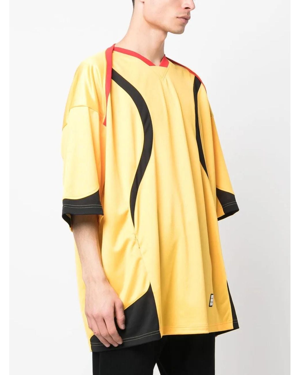 Ambush Yellow Short Sleeves Football T-Shirt