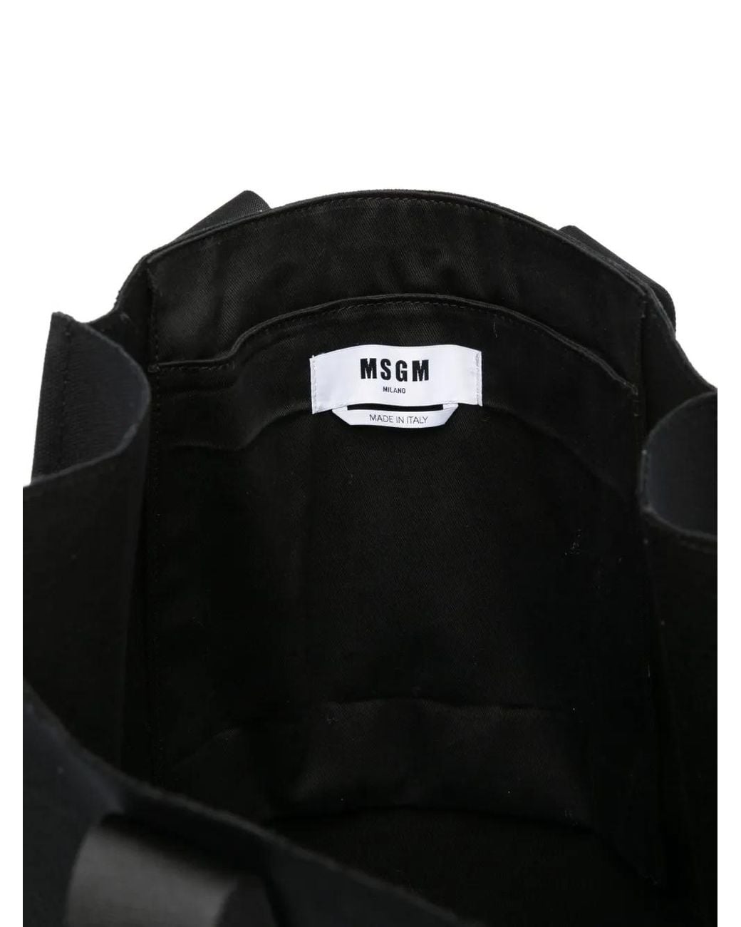Bolso De Hombro Estampado MSGM de color Black