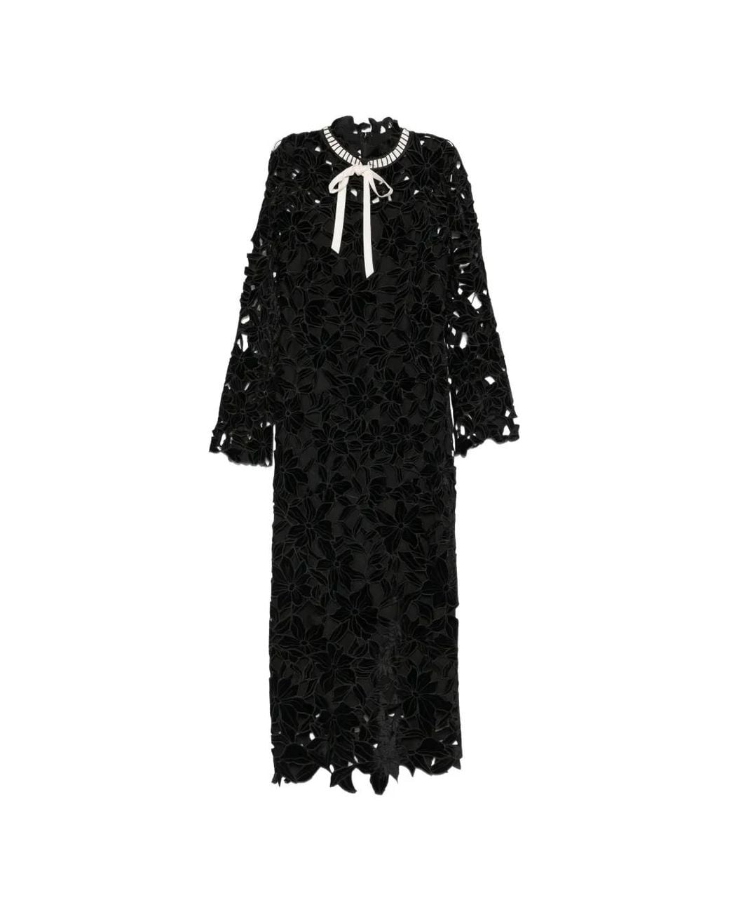 Jonathan Simkhai Black Thiora Lace Maxi Dress