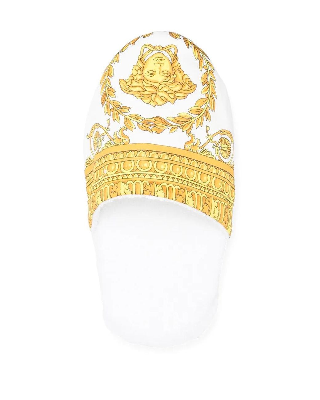 Versace Metallic Medusa Barocco Slippers