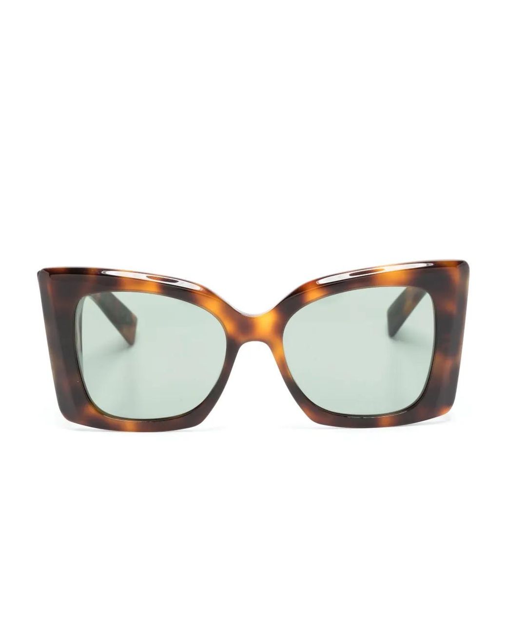 Saint Laurent Brown Blaze Tortoiseshell-Effect Sunglasses