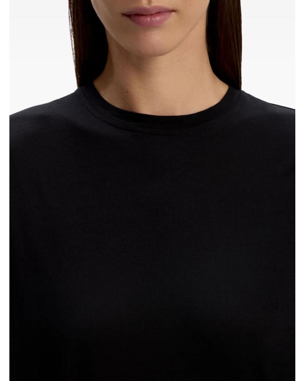 12 STOREEZ Black Long-Sleeve Cotton T-Shirt