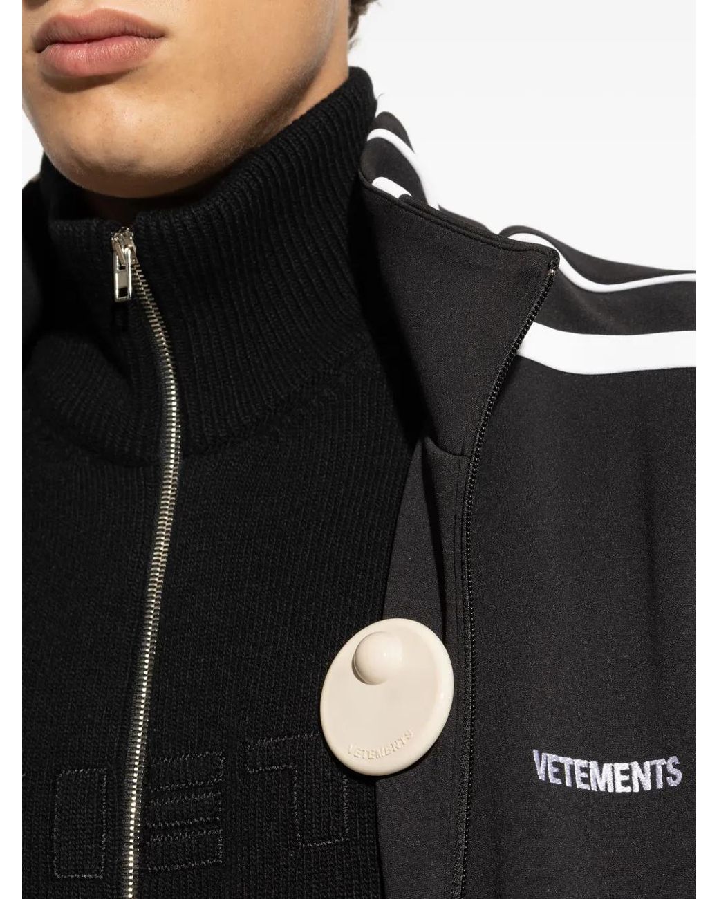 Vetements White Brosche Mit Logo-Prägung